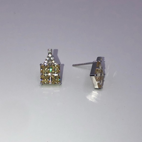 2ct Canary Earrings - Picture 6 of 12